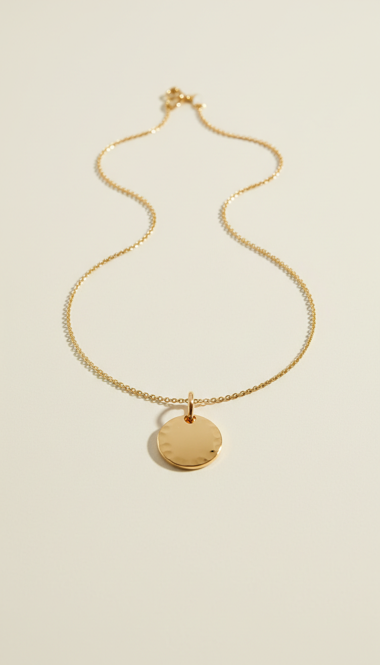 Collier pendentif en vermeil or