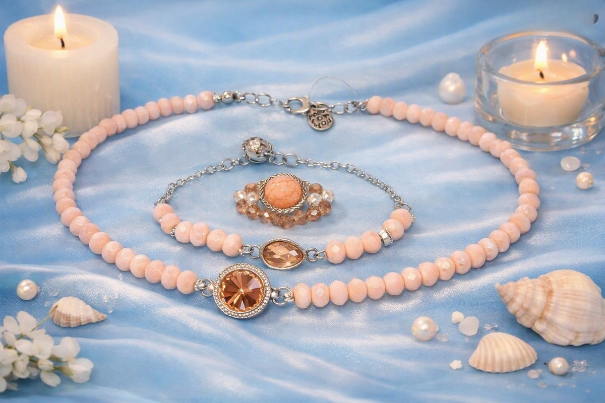 Parure Rose & Nacre