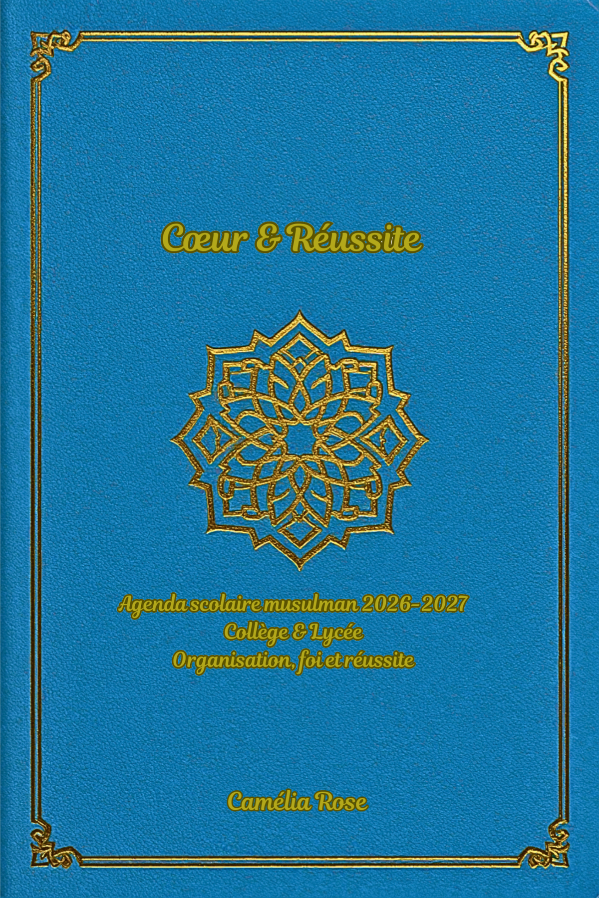 Agenda musulman relié – Journal spirituel personnalisable