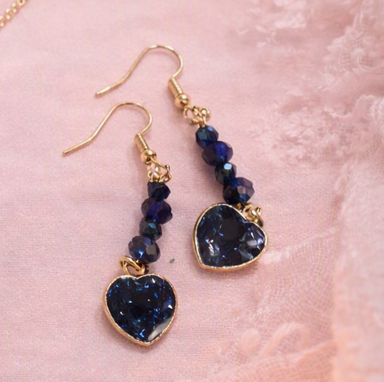 Boucles Cœur Bleu