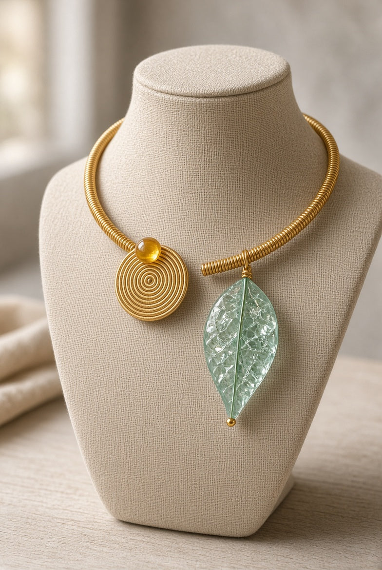 Collier africain torsadé