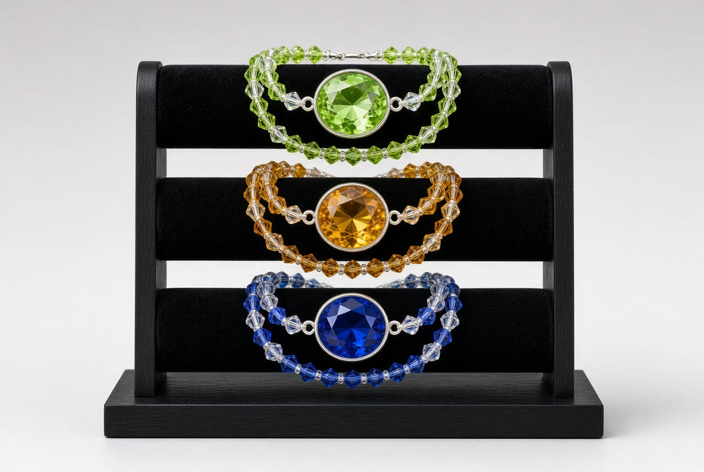 Éclat de joyaux – Parure collier et bracelet artisanale